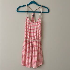 Pink and White Striped Dress